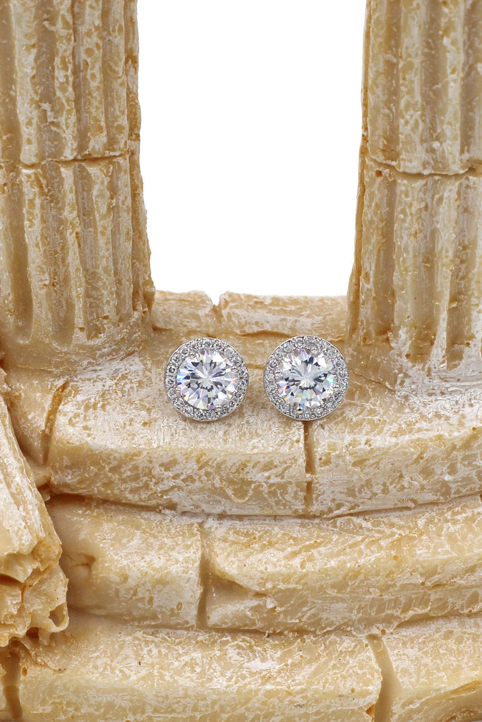 sparkling crystal clavicle necklace earrings set