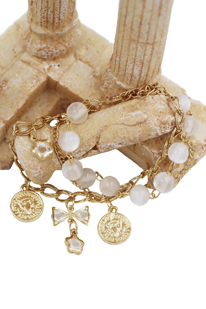 Fashion crystal bow bracelet