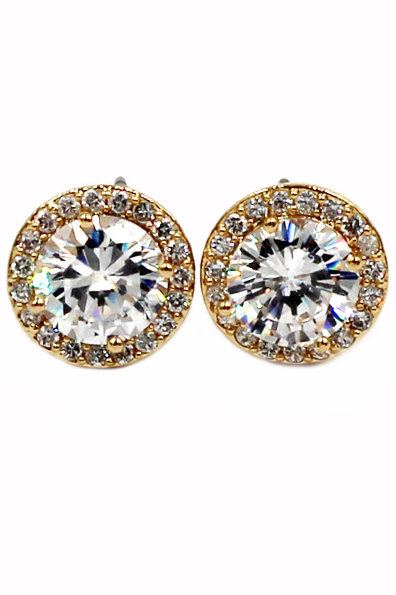 sparkling crystal clavicle necklace earrings set