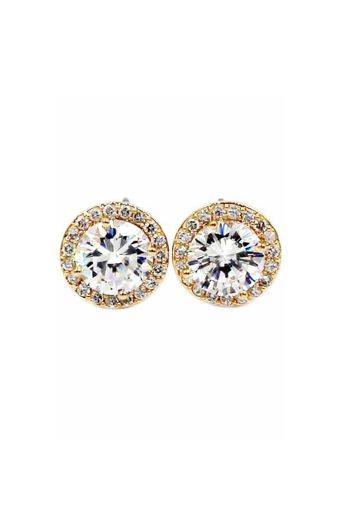 golden elegant pendant earrings necklace set