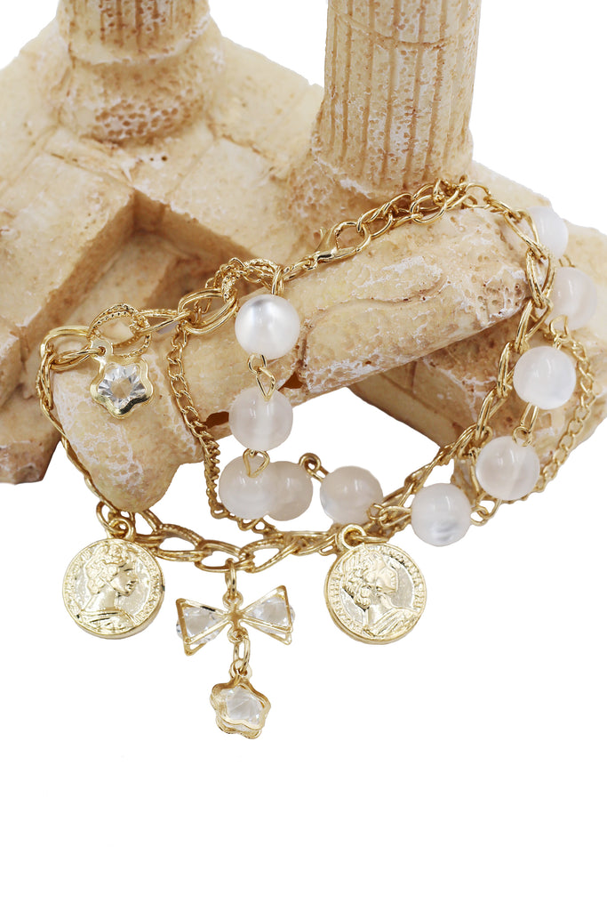 Fashion crystal bow bracelet