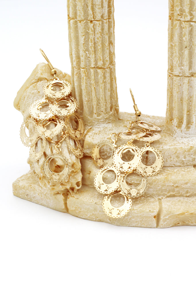 long round cutout earrings