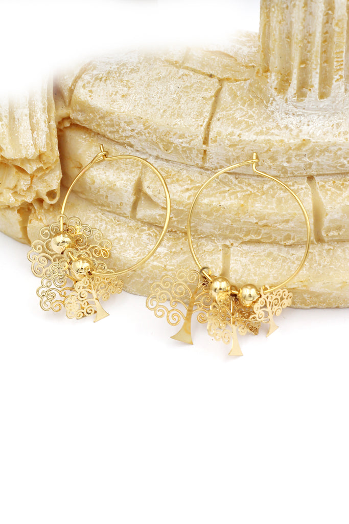 fashion small tree earrings