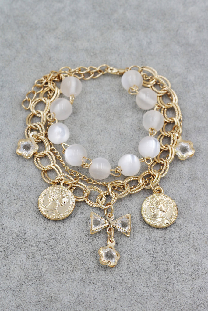 Fashion crystal bow bracelet