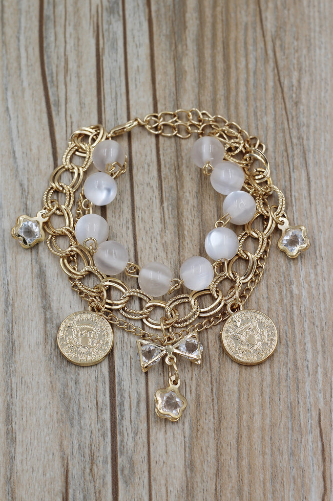 Fashion crystal bow bracelet