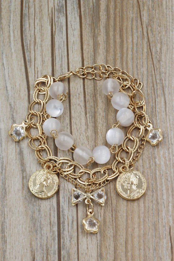 Fashion crystal bow bracelet