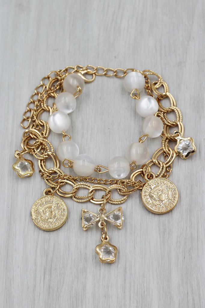 Fashion crystal bow bracelet