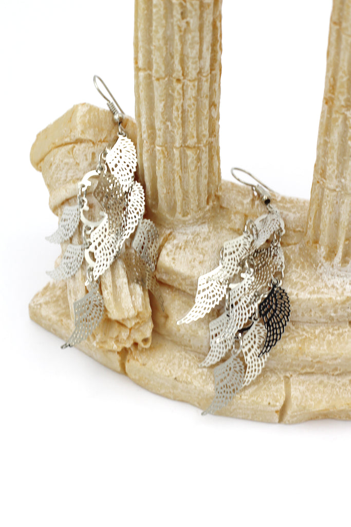 long small wing earrings