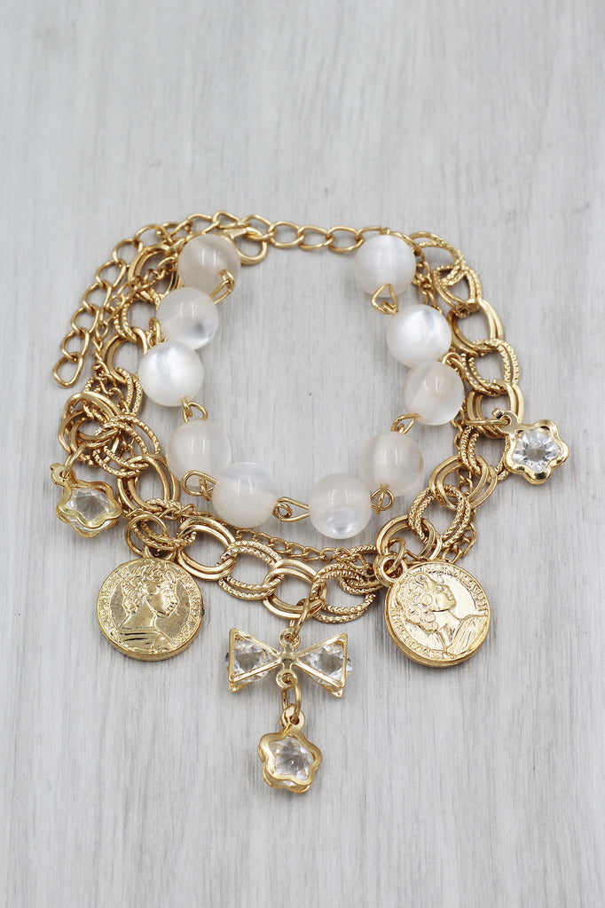 Fashion crystal bow bracelet