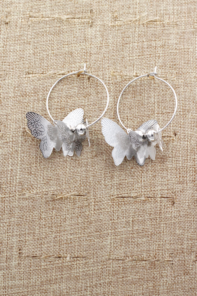 elegant butterfly earrings