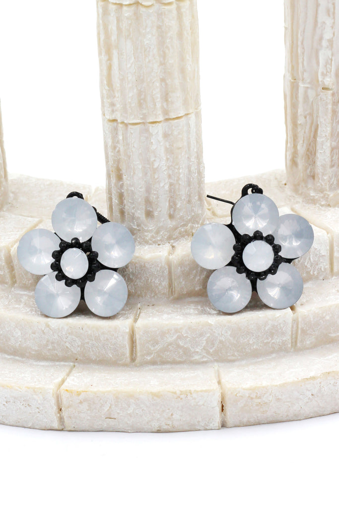 colorful crystal flowers necklace sets