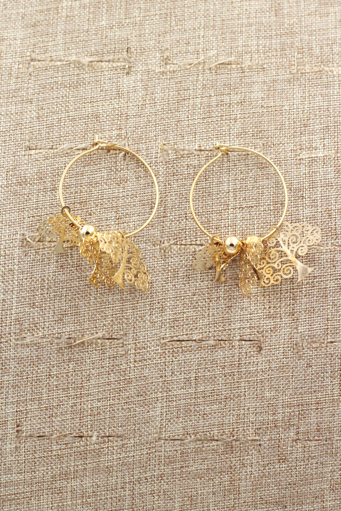 fashion small tree earrings