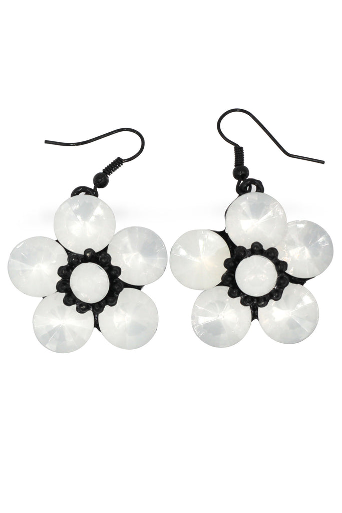 colorful crystal flowers necklace sets