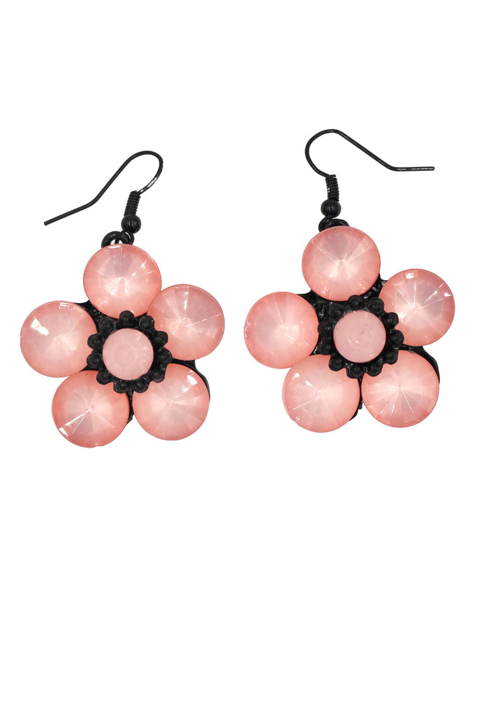 colorful crystal flowers necklace sets