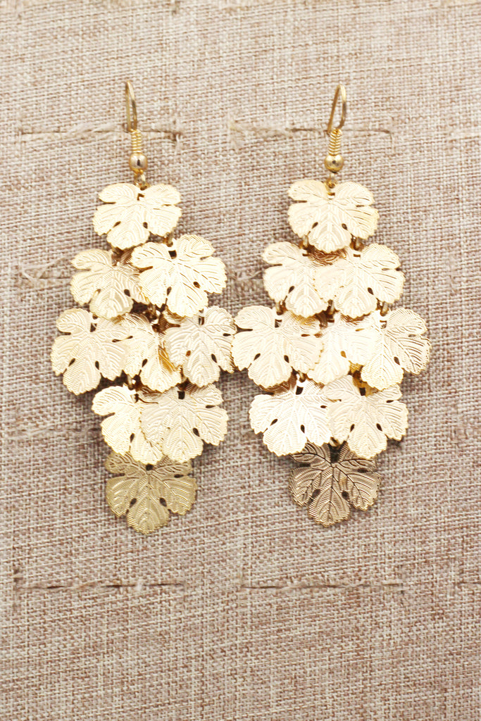 long small maple earrings