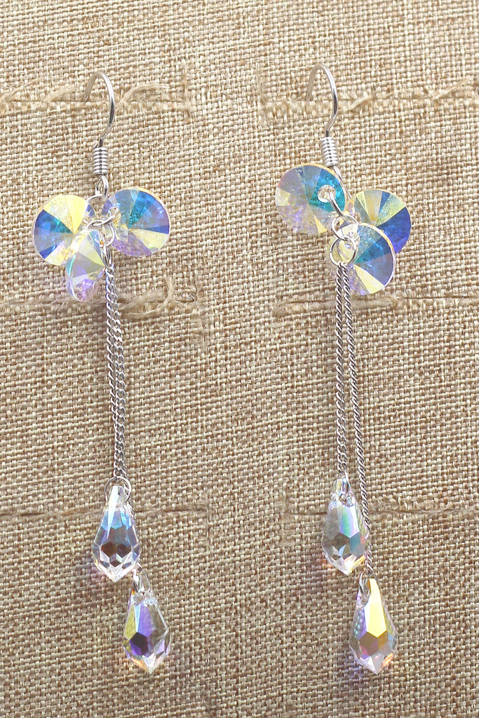 long fringed fashion earrings