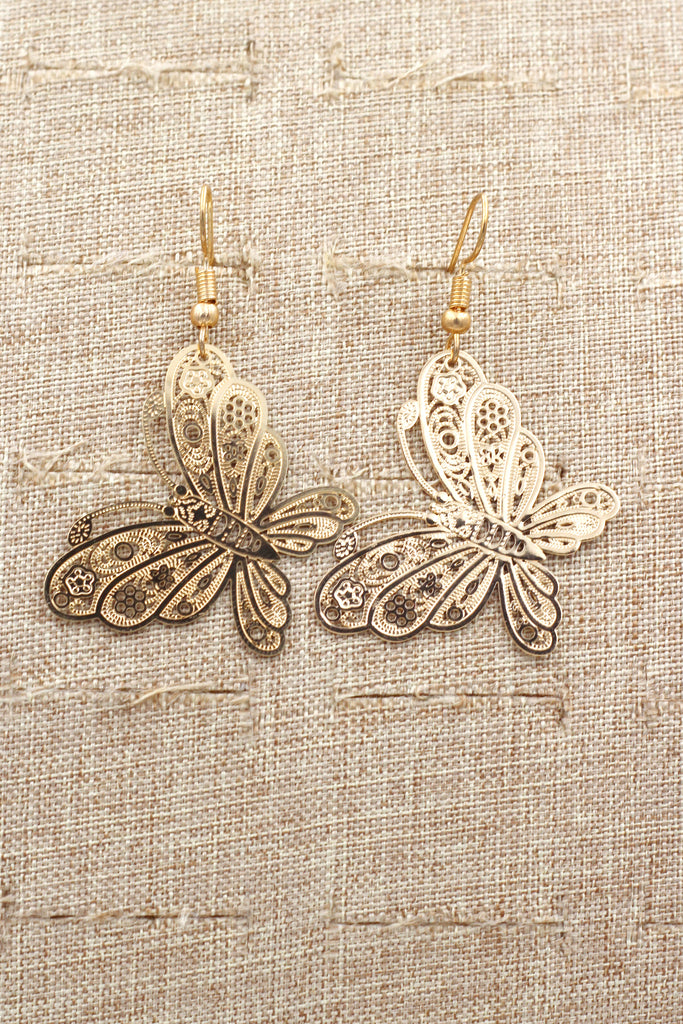 fashion big butterfly earrings