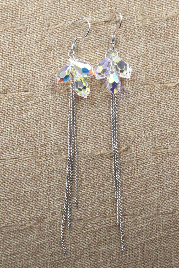 Fashion tassel crystal earrings