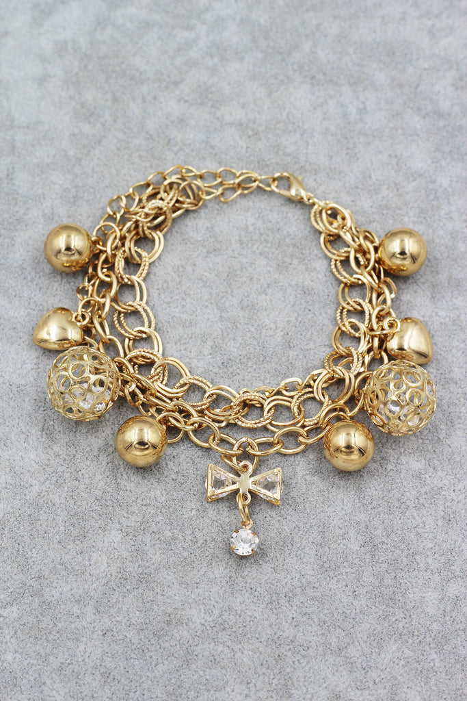 fashion bow pendant bracelet