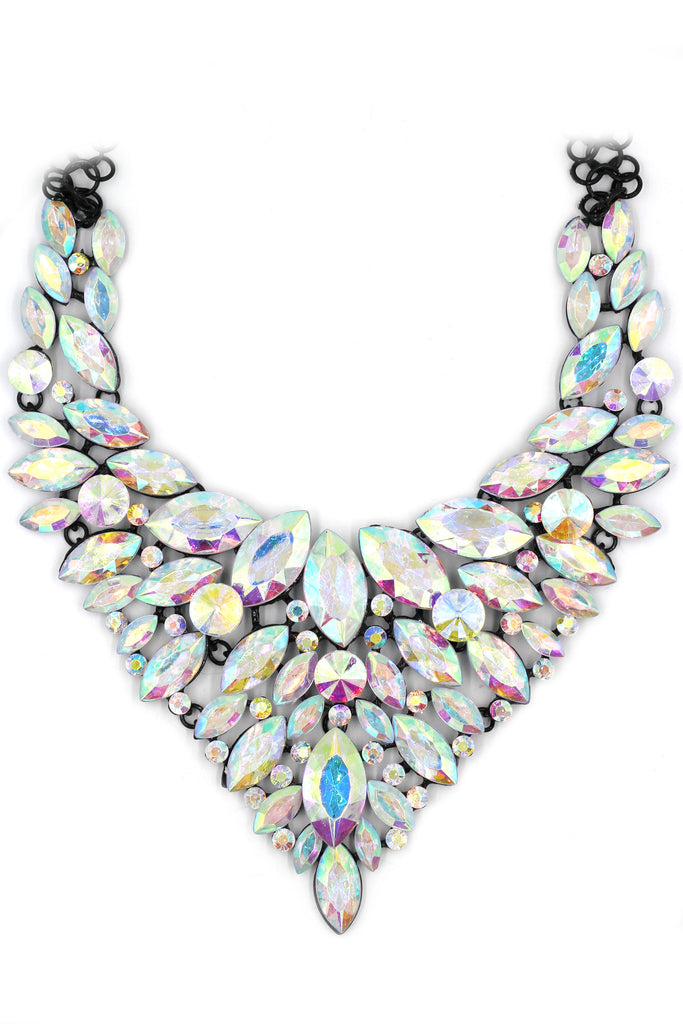 fashion colorful crystal necklace