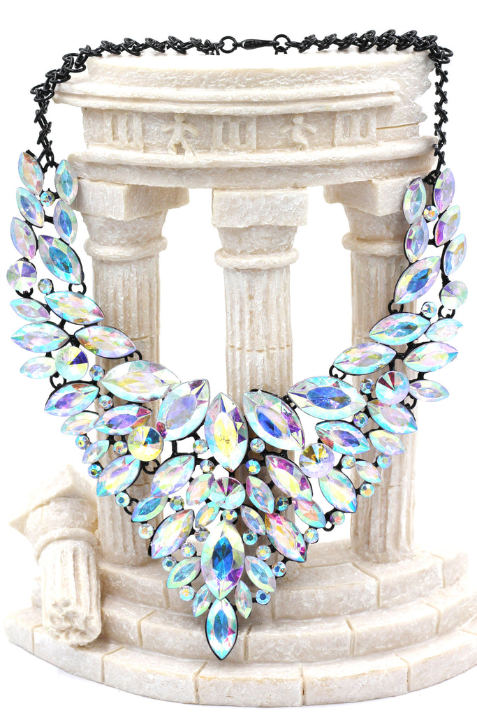 fashion colorful crystal necklace