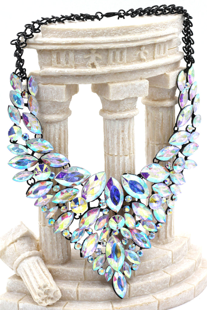 fashion colorful crystal necklace