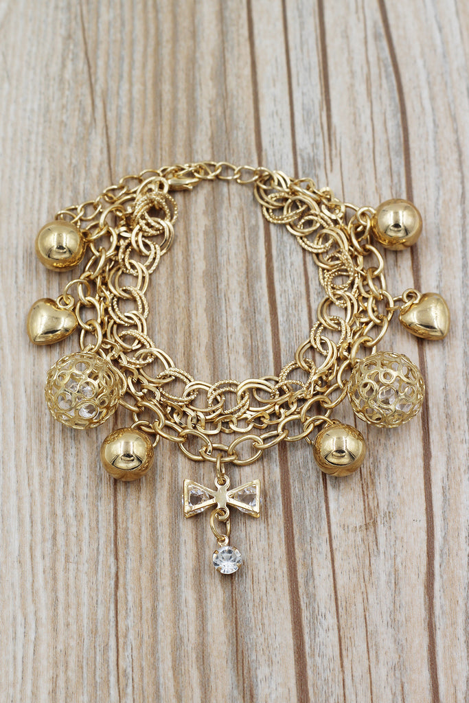 fashion bow pendant bracelet