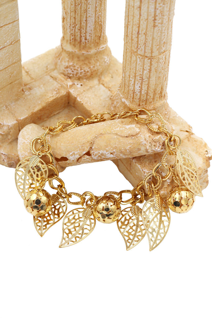 fashion leaf pendant bracelet