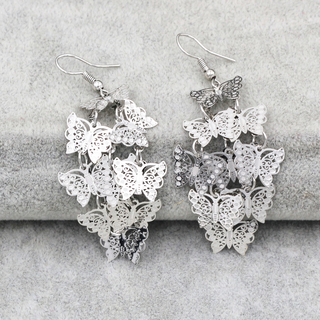 long small butterfly earrings