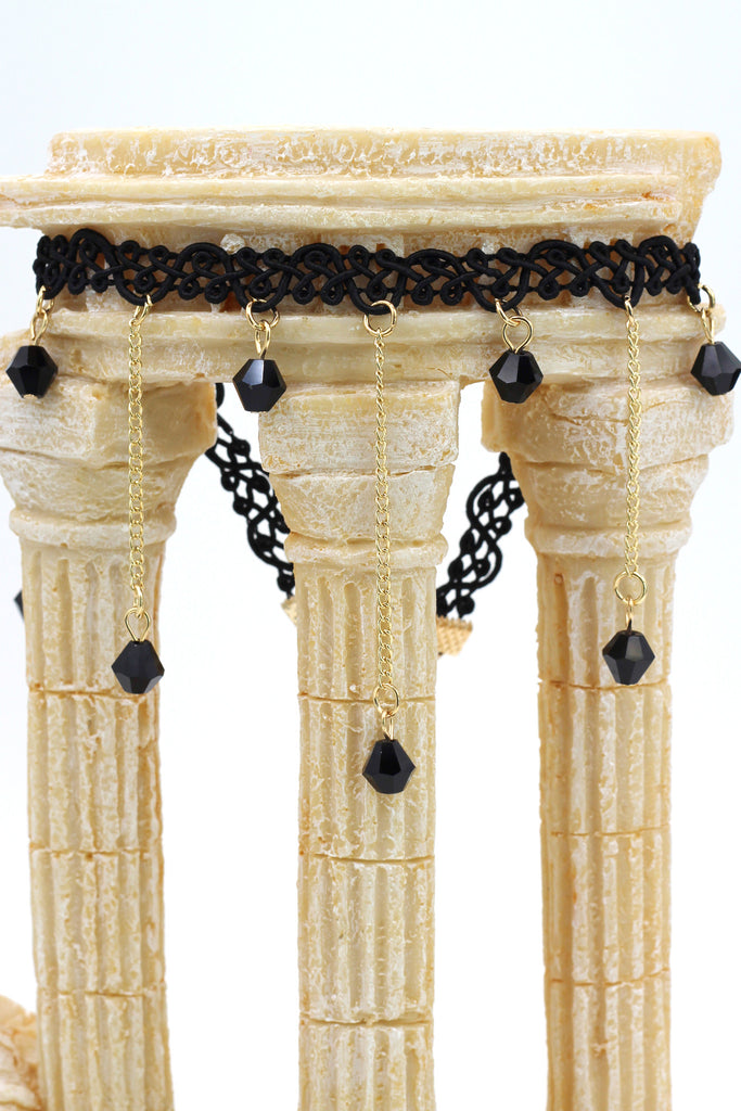 fashion weave water droplets choker