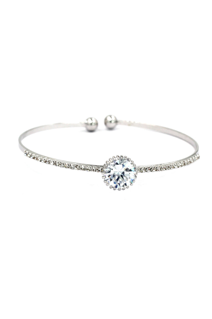 four claw pierced crystal Bracelet earrings set