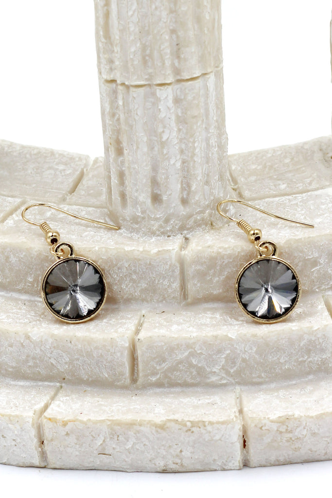 elegant full crystal necklace earrings set