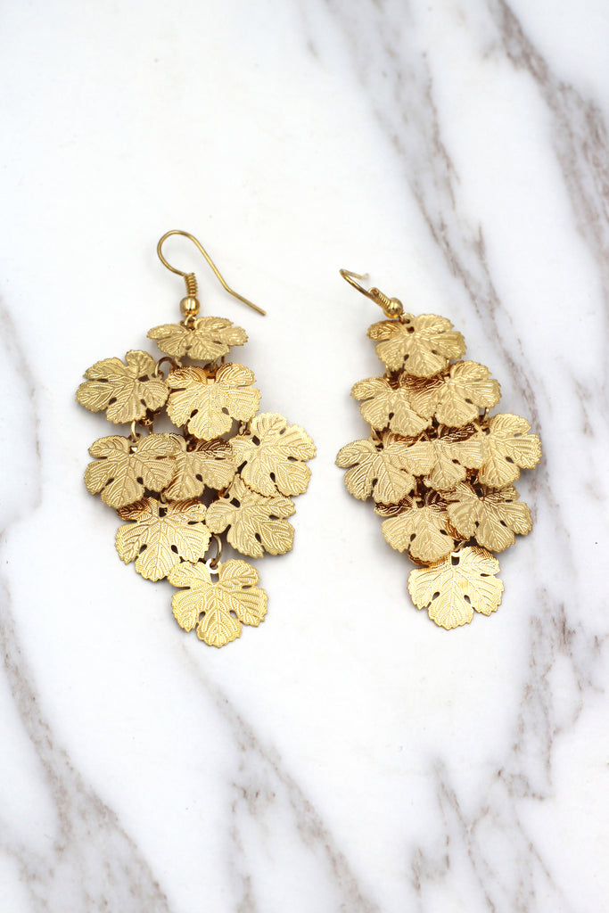 long small maple earrings