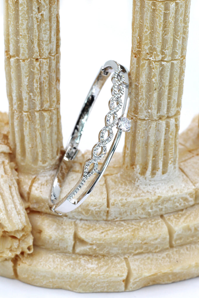 disposition wave circle crystal bracelet