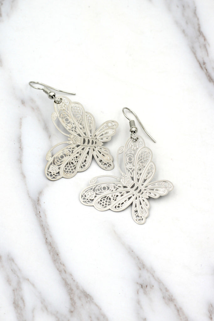 fashion big butterfly earrings
