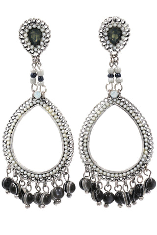 Fashion ball crystal earrings