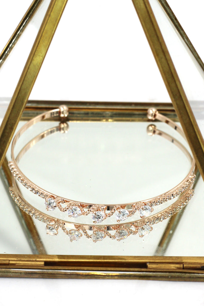 disposition wave little crystal bracelet