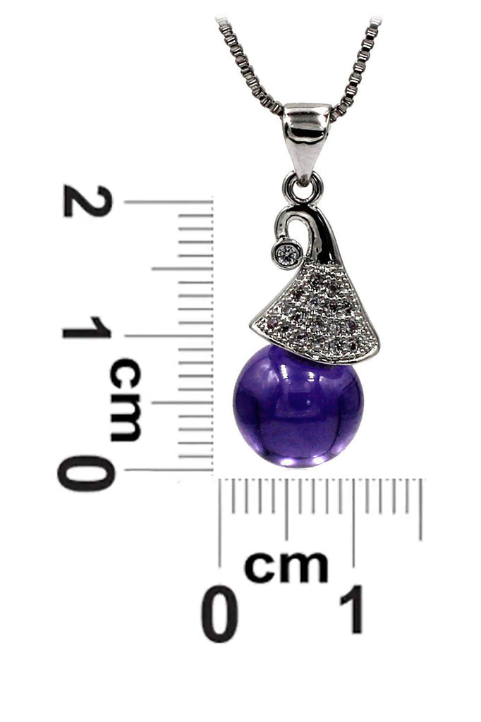 fashion wizard hat crystal silver necklace