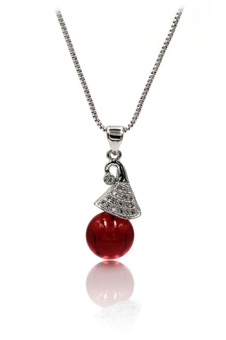 double rose box crystal necklace