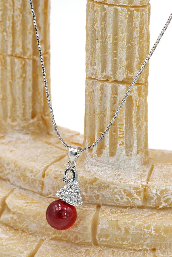 fashion wizard hat crystal silver necklace