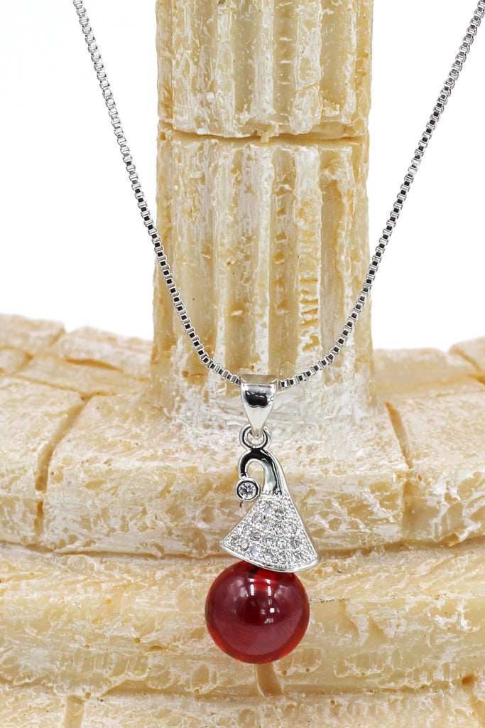 fashion wizard hat crystal silver necklace