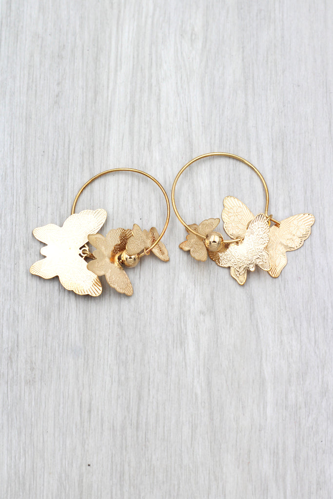 elegant butterfly earrings