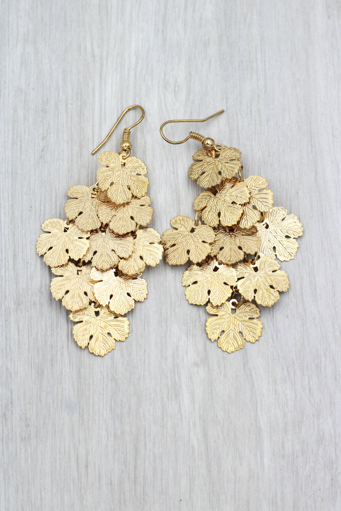 long small maple earrings