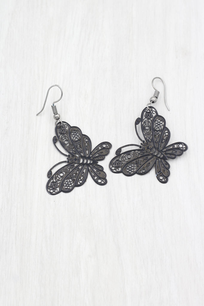 fashion big butterfly earrings