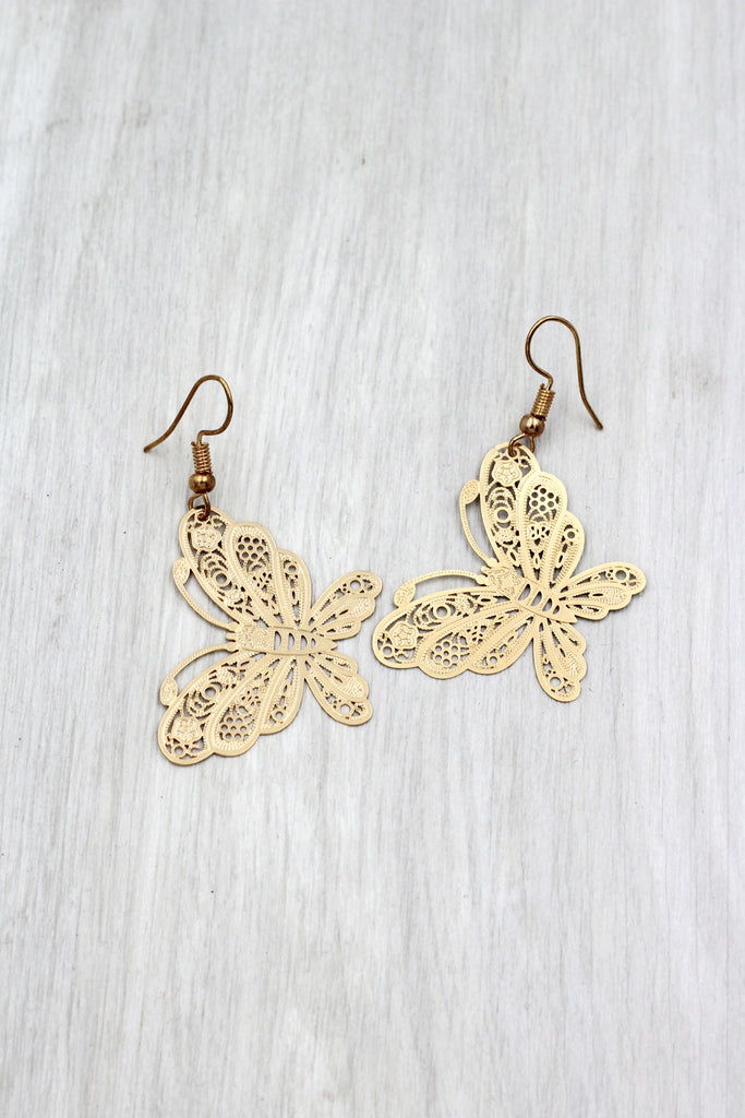 fashion big butterfly earrings