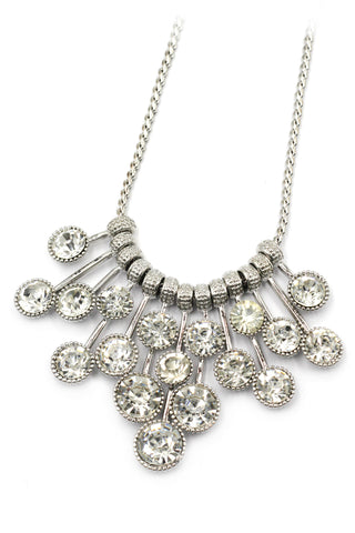 pretty wreath crystal necklace