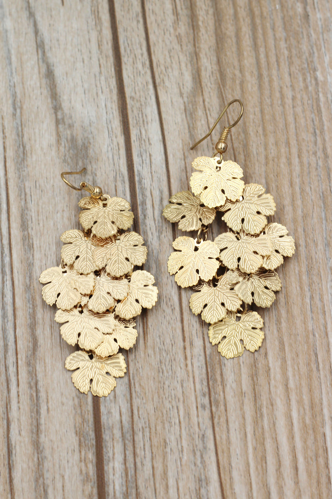 long small maple earrings