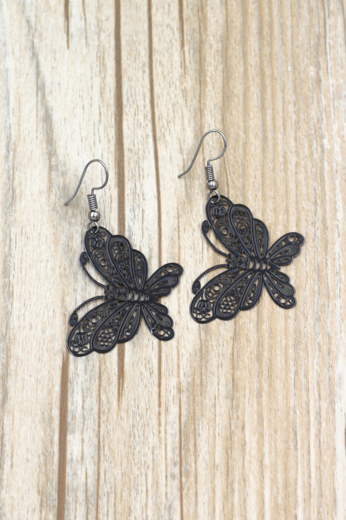fashion big butterfly earrings