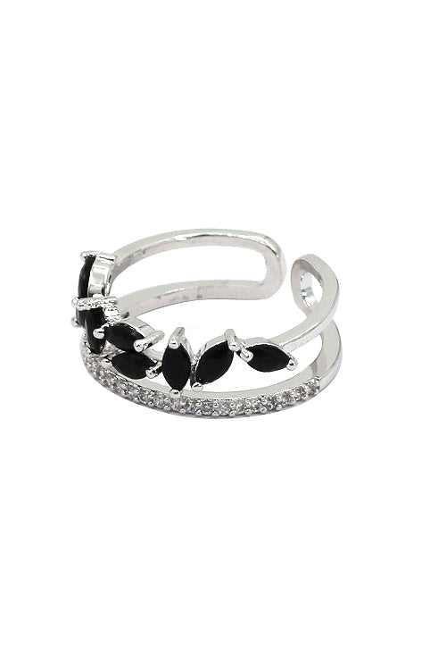fashion crystal grain ring
