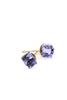 square crystal stud earrings